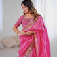 Crepe Silk Cutwork Saree - MYLUXURY LANE ENTERPRISE