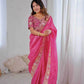 Crepe Silk Cutwork Saree - MYLUXURY LANE ENTERPRISE