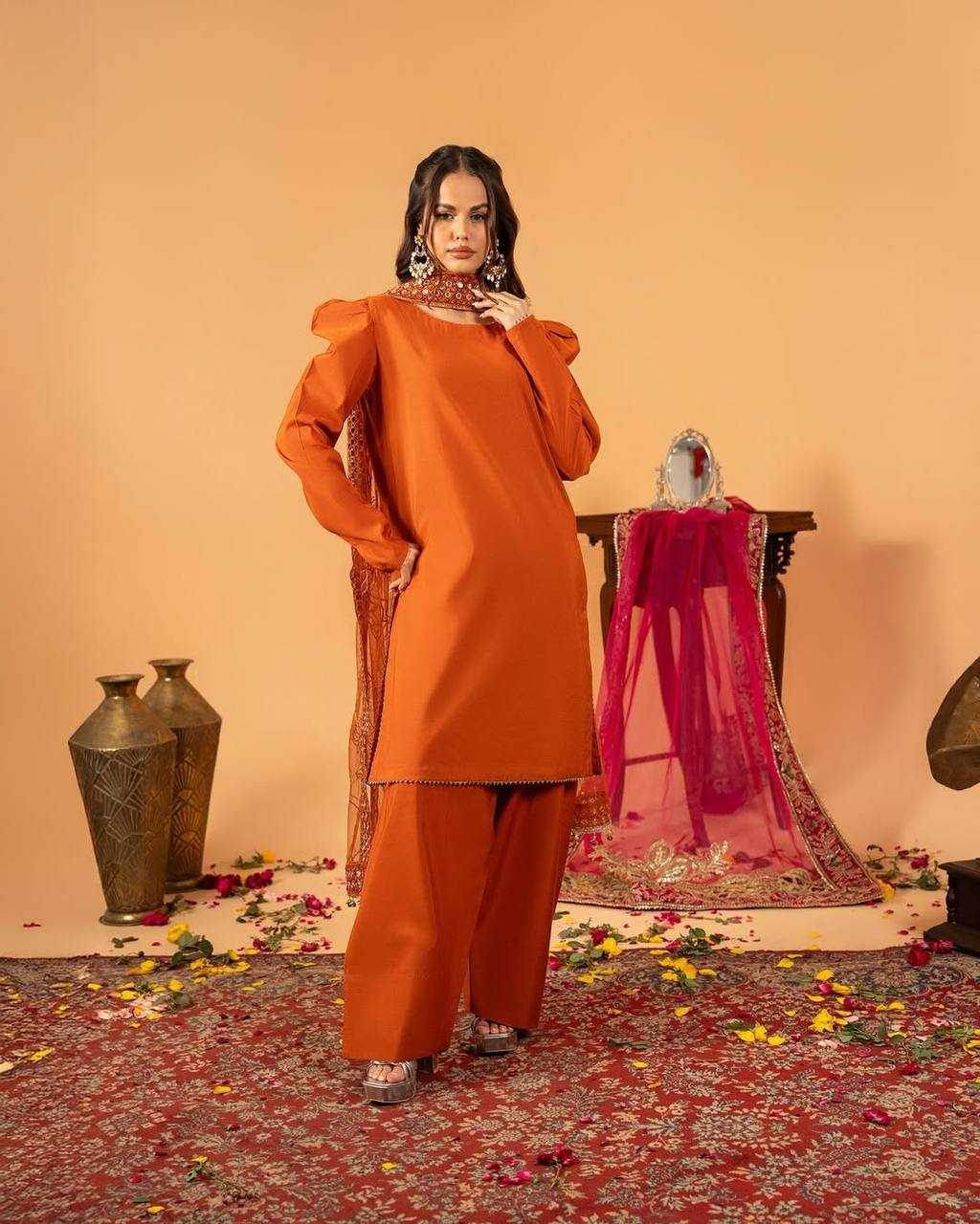 Crepe Silk Ladies Party wear Designer Suit - MYLUXURY LANE ENTERPRISE