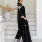 Crepe Silk Embroidery Suits Palazzo Black Salwar Suit - MYLUXURY LANE ENTERPRISE