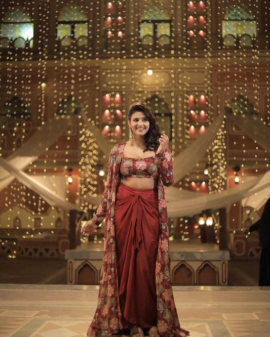 Crepe Silk  Gown