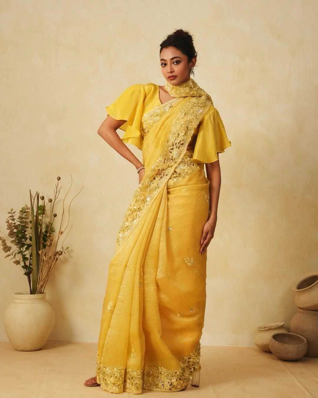 Ready To Wear Sarees Soft Silk Embroidered Saree - MYLUXURY LANE ENTERPRISE