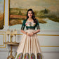 Dola Silk Anarkali Floor-Length Gown With Koti Set - MYLUXURY LANE ENTERPRISE