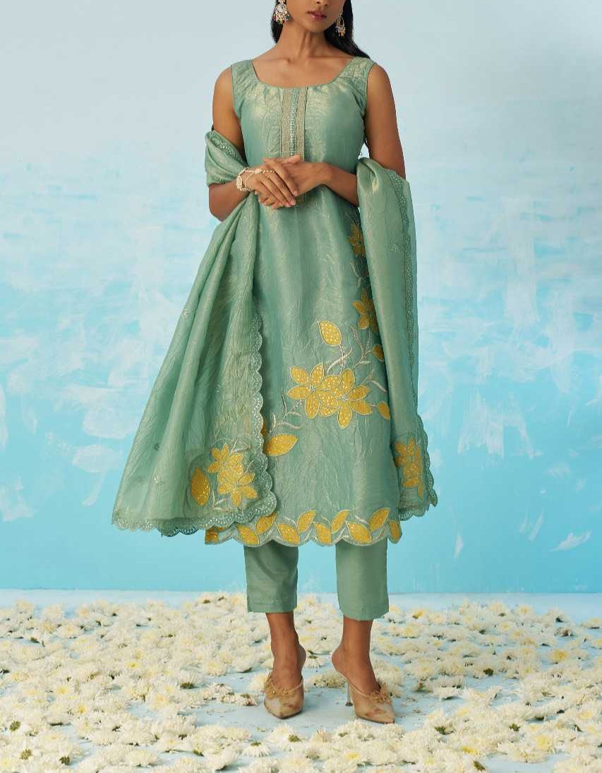 Embroidery Designer Party wear  Suit