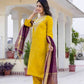 Designer Embroidered Kurti Haldi Outfits - MYLUXURY LANE ENTERPRISE