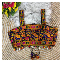 SLEEVELESS EMBROIDERED KUTCH WORK BLOUSE - MYLUXURY LANE ENTERPRISE