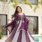 Faux Blooming Gown With Dupatta Sequin Gowns - MYLUXURY LANE ENTERPRISE