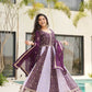 Faux Blooming Gown With Dupatta Sequin Gowns - MYLUXURY LANE ENTERPRISE