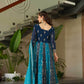 Faux Blooming Gown With Dupatta Sequin Gowns - MYLUXURY LANE ENTERPRISE
