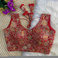Faux Georgette Readymade V-Neck Sequence Embroidery Sleeveless Blouse - MYLUXURY LANE ENTERPRISE