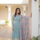 FAUX GEORGETTE EMBROIDERY ANARKALI LONG GOWN - MYLUXURY LANE ENTERPRISE