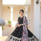 FAUX GEORGETTE EMBROIDERY ANARKALI LONG GOWN - MYLUXURY LANE ENTERPRISE