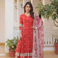 FAUX GEORGETTE EMBROIDERY ANARKALI LONG GOWN - MYLUXURY LANE ENTERPRISE