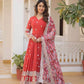 FAUX GEORGETTE EMBROIDERY ANARKALI LONG GOWN - MYLUXURY LANE ENTERPRISE