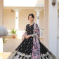 FAUX GEORGETTE EMBROIDERY ANARKALI LONG GOWN - MYLUXURY LANE ENTERPRISE