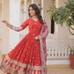 FAUX GEORGETTE EMBROIDERY ANARKALI LONG GOWN - MYLUXURY LANE ENTERPRISE
