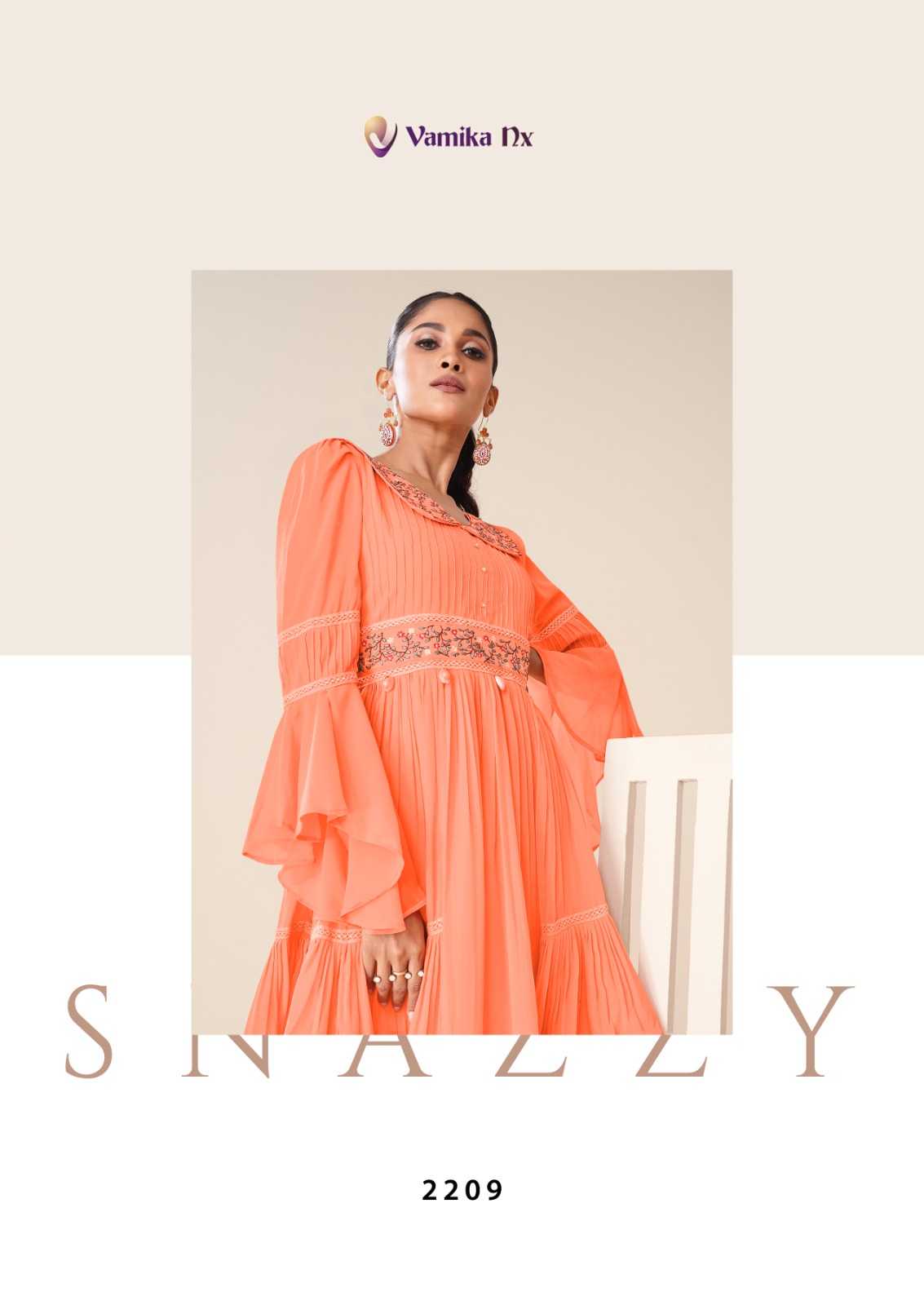 Faux Georgette  Designer Kurtis