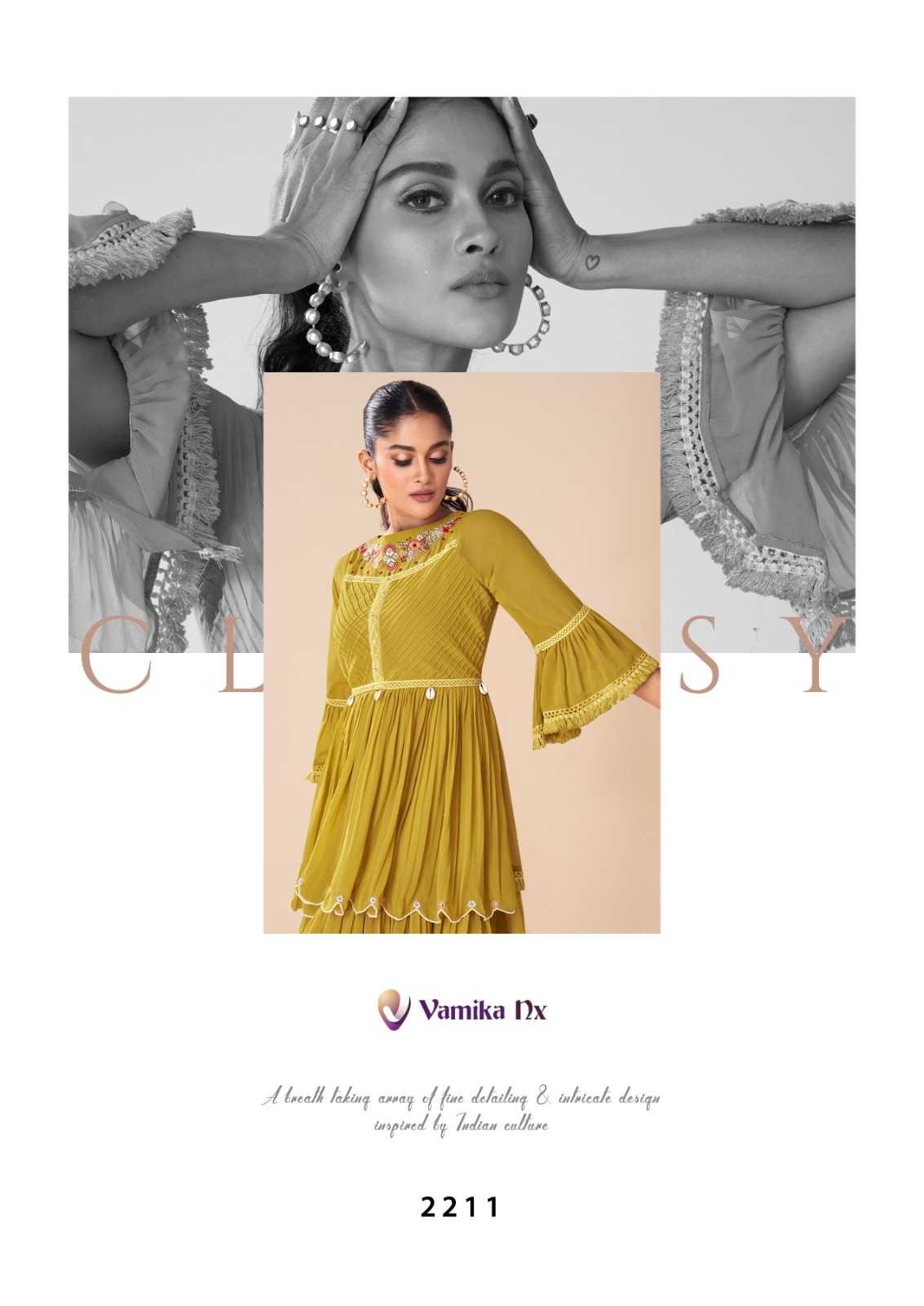 Faux Georgette  Designer Kurtis