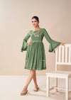 Faux Georgette  Designer Kurtis