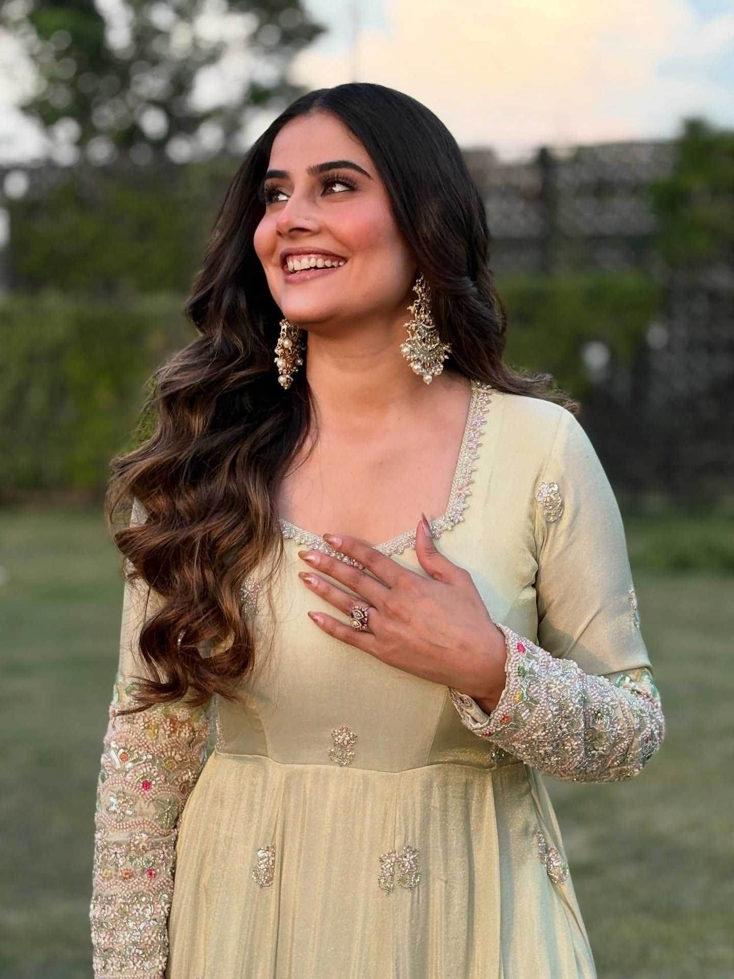 Faux Georgette Embroidery Sequin Gown - MYLUXURY LANE ENTERPRISE