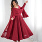 Faux Georgette Anarkali Gown - MYLUXURY LANE ENTERPRISE