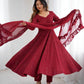 Faux Georgette Anarkali Gown - MYLUXURY LANE ENTERPRISE