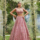 Faux Georgette Designer Embroidered Lehenga - MYLUXURY LANE ENTERPRISE
