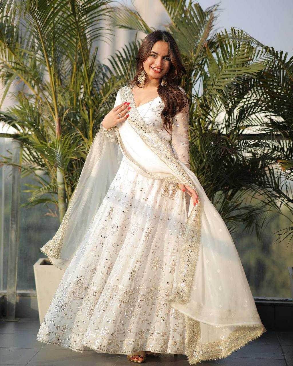 Faux Georgette Lightweight Gown - MYLUXURY LANE ENTERPRISE
