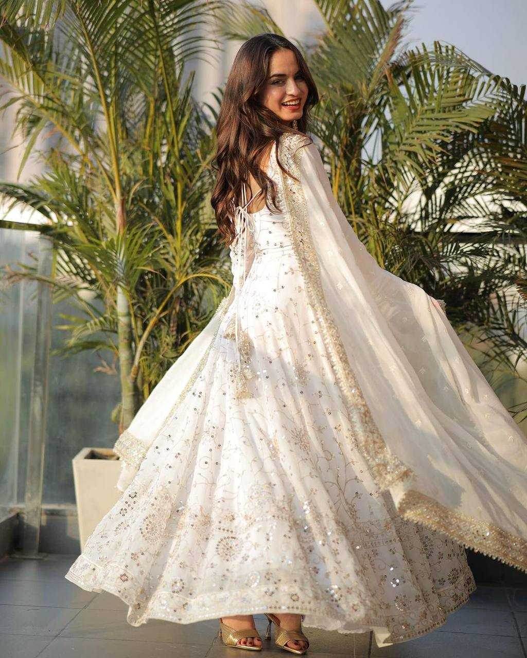 Faux Georgette Lightweight Gown - MYLUXURY LANE ENTERPRISE