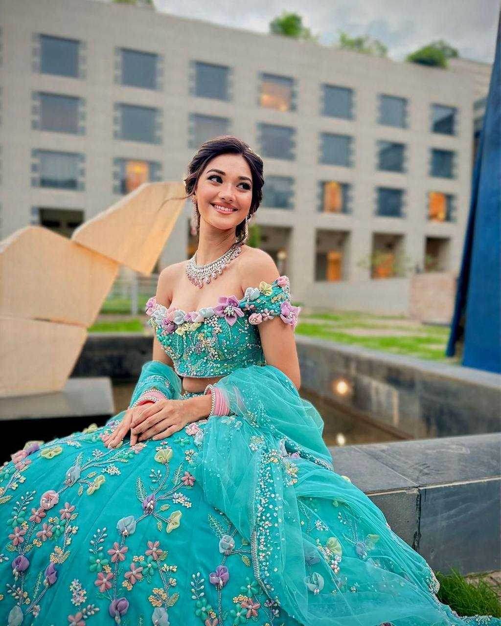 EMBROIDERED DESIGNER SEQUINS LEHENGA - MYLUXURY LANE ENTERPRISE