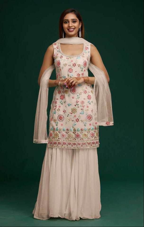 Faux Georgette Party Gown - MYLUXURY LANE ENTERPRISE