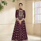 Faux Georgette Embroidery Anarkali Long Sequin Gown - MYLUXURY LANE ENTERPRISE