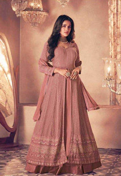 Faux Georgette Embroidery Gown - MYLUXURY LANE ENTERPRISE