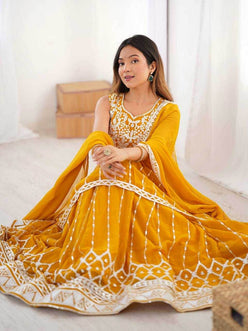 Faux Georgette Festive Designer Lehenga Choli - MYLUXURY LANE ENTERPRISE