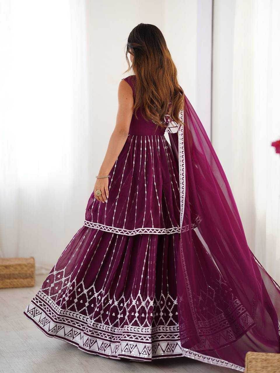 Faux Georgette Festive Designer Lehenga Choli - MYLUXURY LANE ENTERPRISE