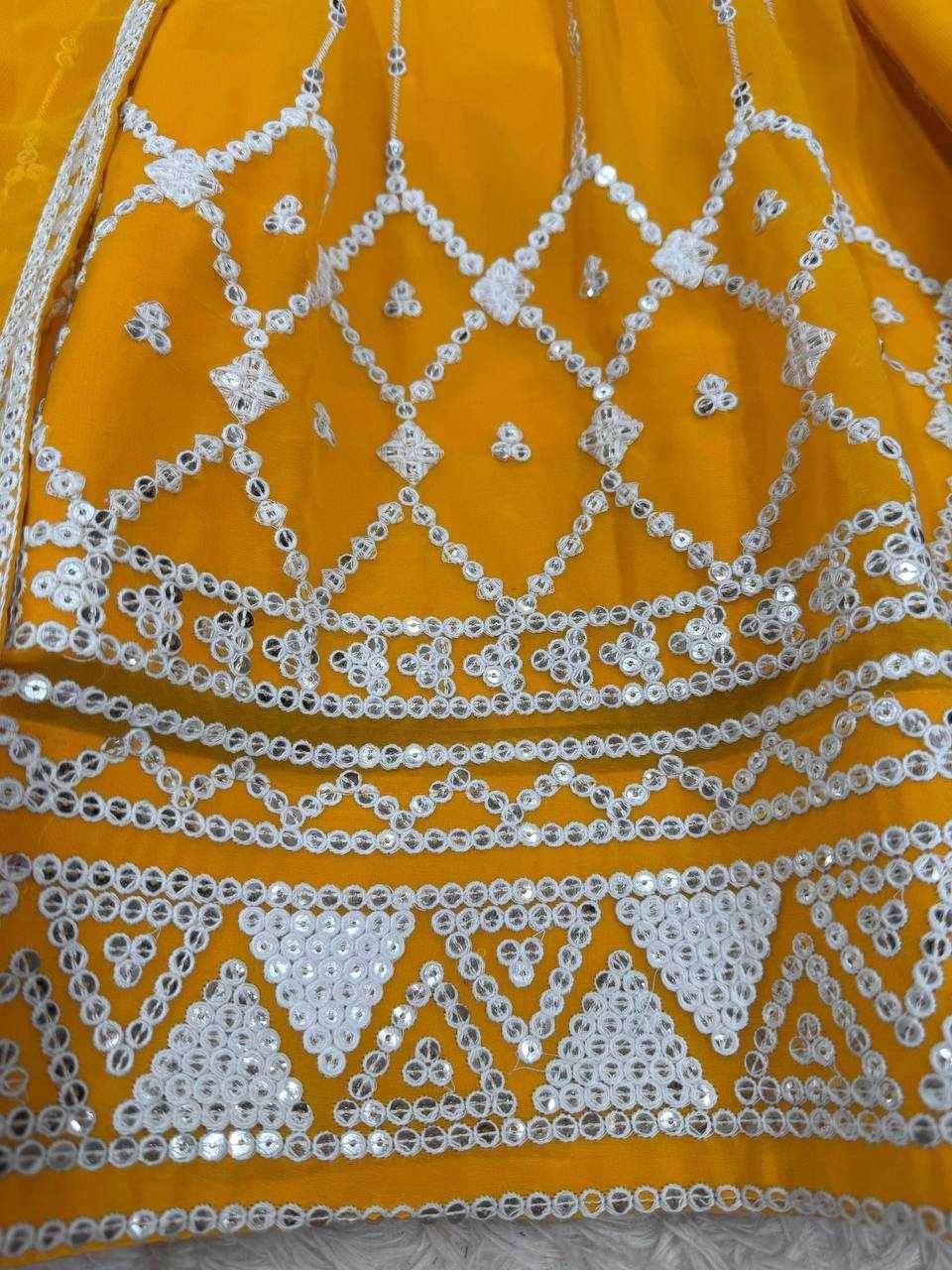 Faux Georgette Festive Designer Lehenga Choli - MYLUXURY LANE ENTERPRISE