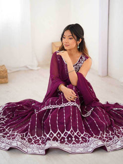 Faux Georgette Festive Designer Lehenga Choli - MYLUXURY LANE ENTERPRISE