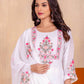 Faux Georgette Embroidered Kurti - MYLUXURY LANE ENTERPRISE