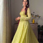 Faux Georgette Anarkali Gown Long Gown - MYLUXURY LANE ENTERPRISE