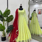Faux Georgette Anarkali Gown Long Gown - MYLUXURY LANE ENTERPRISE