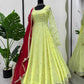 Faux Georgette Anarkali Gown Long Gown - MYLUXURY LANE ENTERPRISE