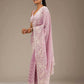 Faux Georgette Pink Saree - MYLUXURY LANE ENTERPRISE
