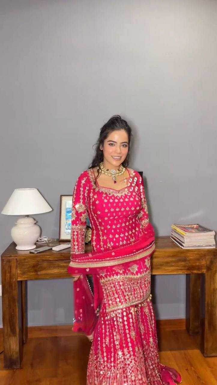 FAUX GEORGETTE RANI SUIT - MYLUXURY LANE ENTERPRISE