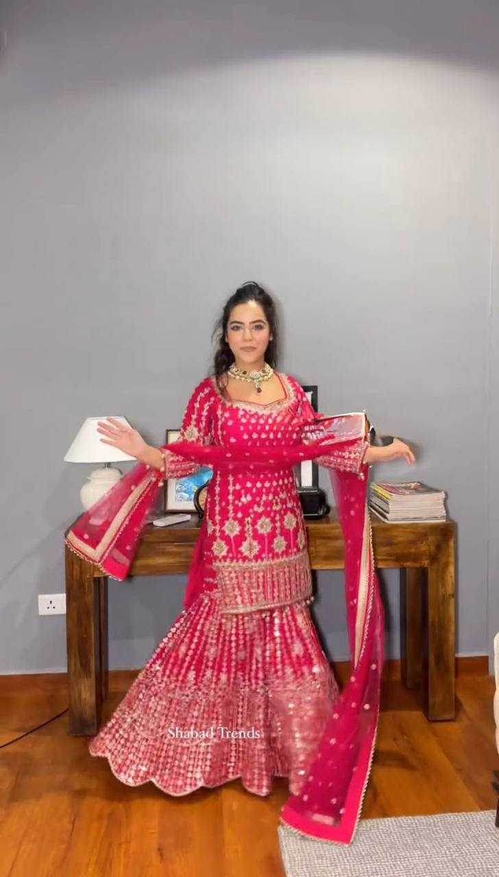 FAUX GEORGETTE RANI SUIT - MYLUXURY LANE ENTERPRISE