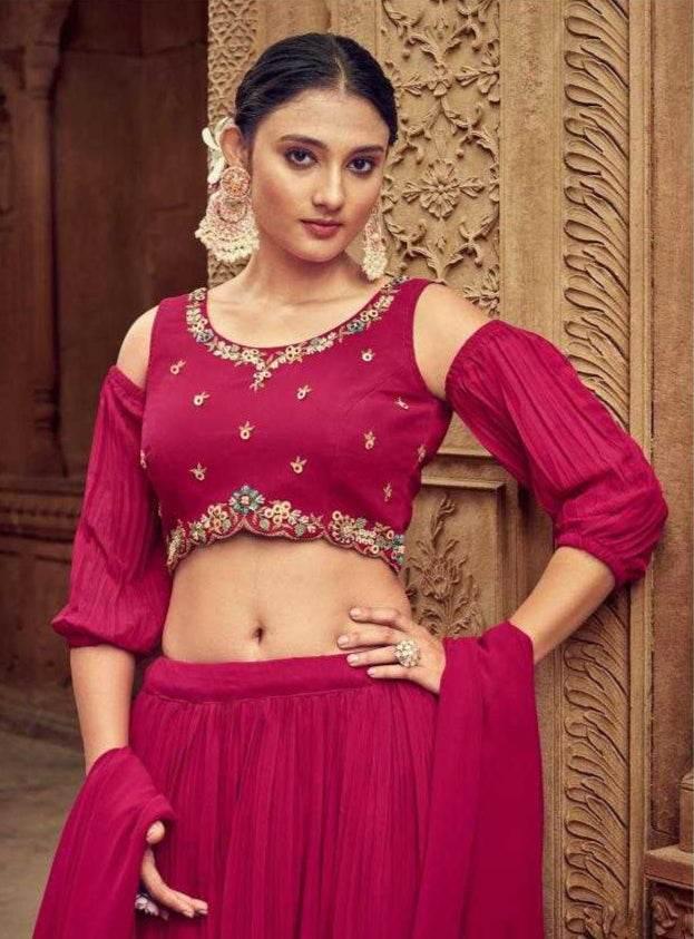 Choli Georgette Lehenga with Exquisite Embellishments - MYLUXURY LANE ENTERPRISE