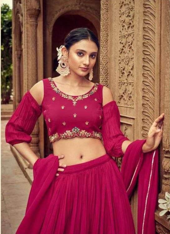 Choli Georgette Lehenga with Exquisite Embellishments - MYLUXURY LANE ENTERPRISE