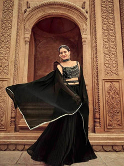 Choli Georgette Lehenga with Exquisite Embellishments - MYLUXURY LANE ENTERPRISE