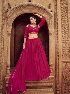Choli Georgette Lehenga with Exquisite Embellishments - MYLUXURY LANE ENTERPRISE