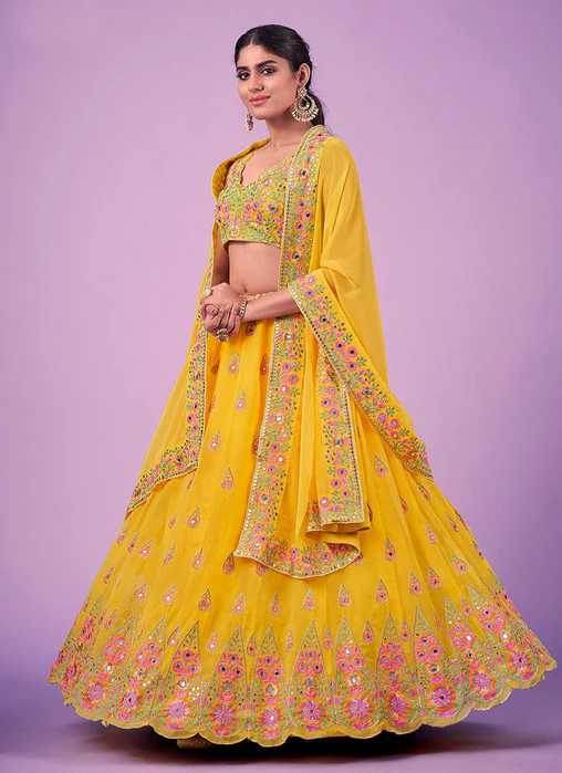 Faux Georgette Designer Lehenga - MYLUXURY LANE ENTERPRISE