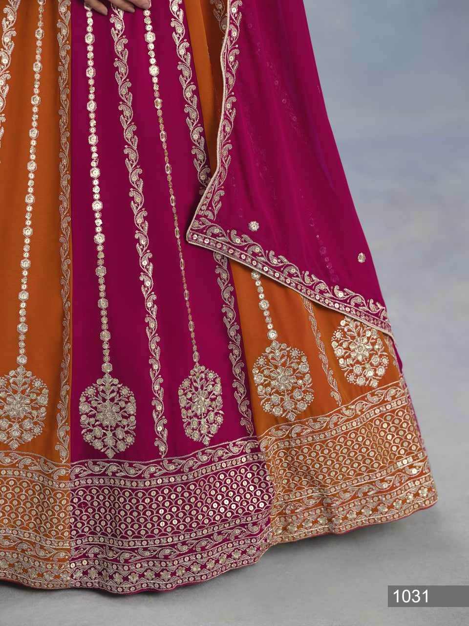 Faux Bridal Lehenga With Cancan - MYLUXURY LANE ENTERPRISE